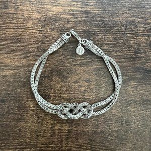 John Hardy Classic Chain Sterling Silver Knot Braided Bracelet